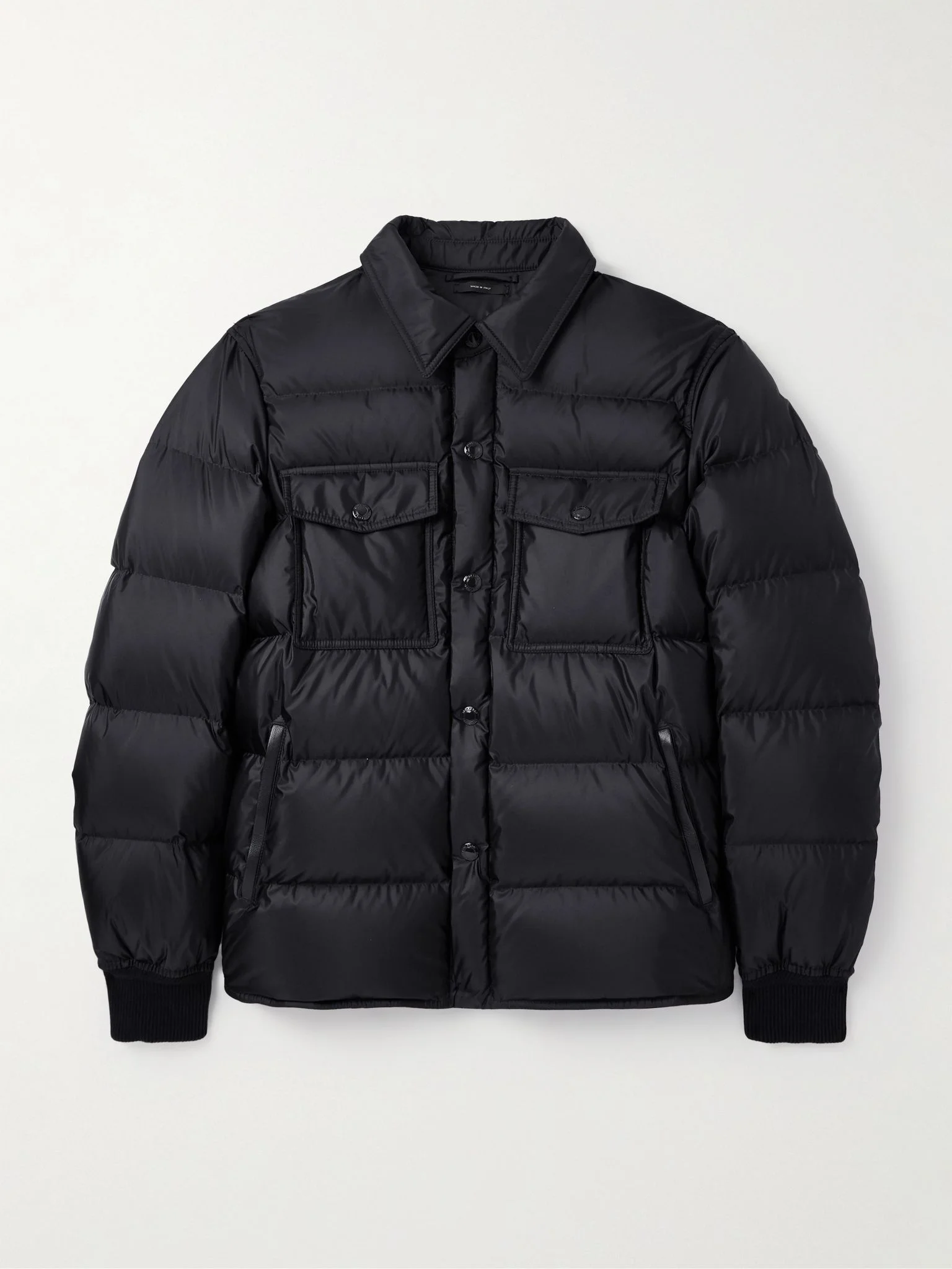 Quilted Shell Down Jacket Black - 1