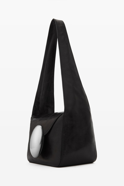 Alexander Wang dome small hobo bag in crackle patent leather outlook