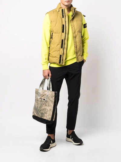 Stone Island sleeveless zip-pocket padded gilet outlook