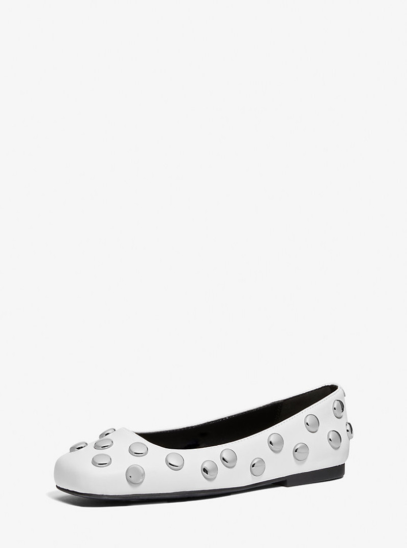 MICHAEL KORS Matilda Studded Leather Ballet Flat outlook