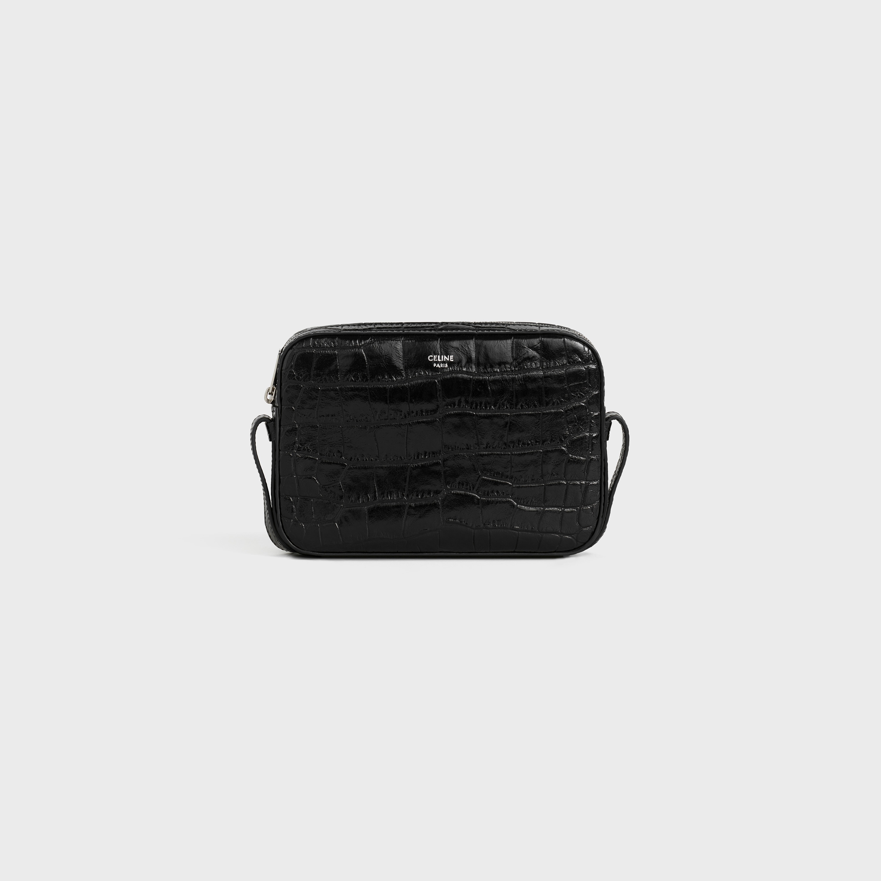 Horizontal Phone Pouch in Crocodile Embossed Calfskin - 1