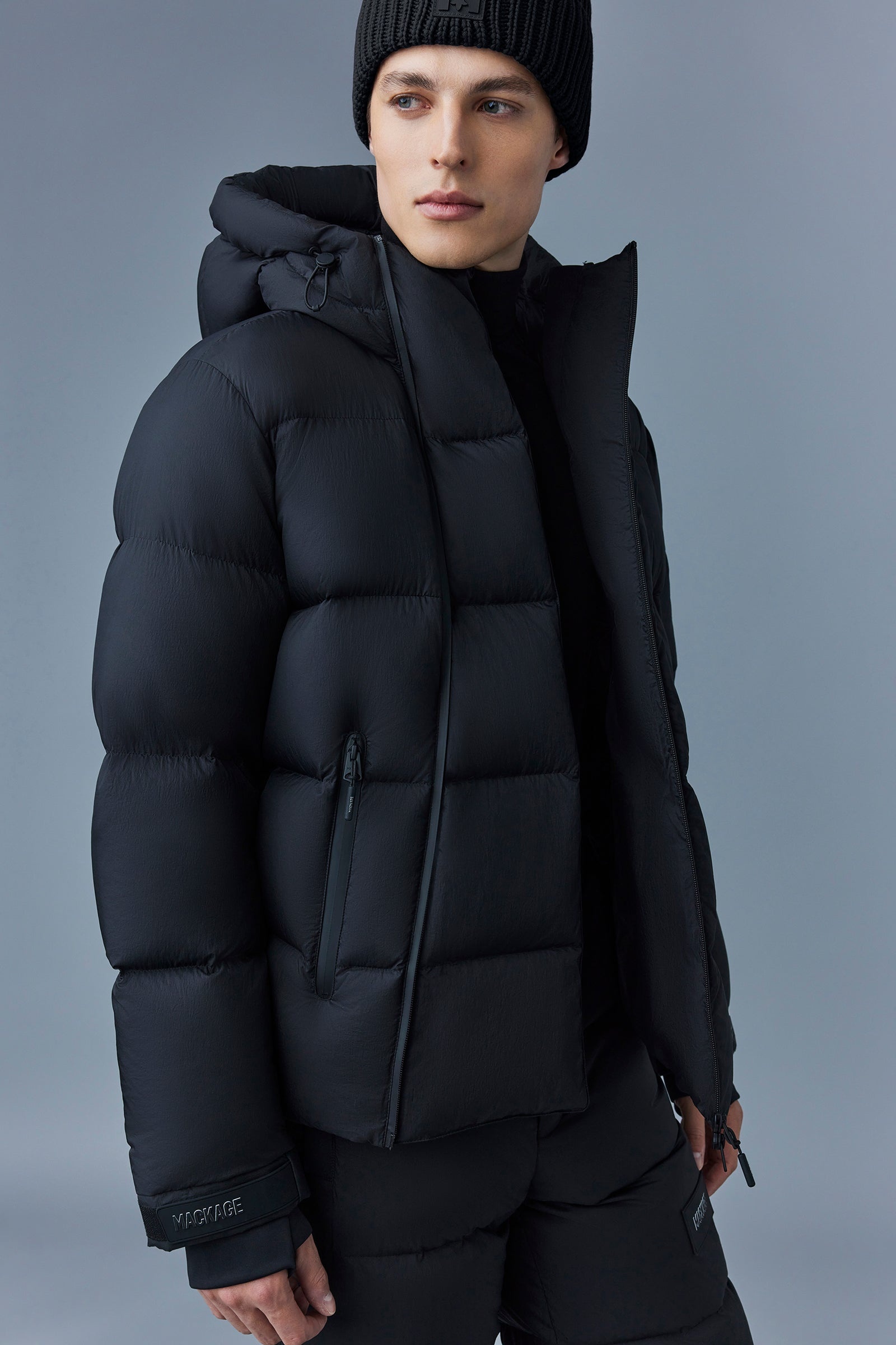 KENJI Down ski jacket with asymmetrical zip closure - 5