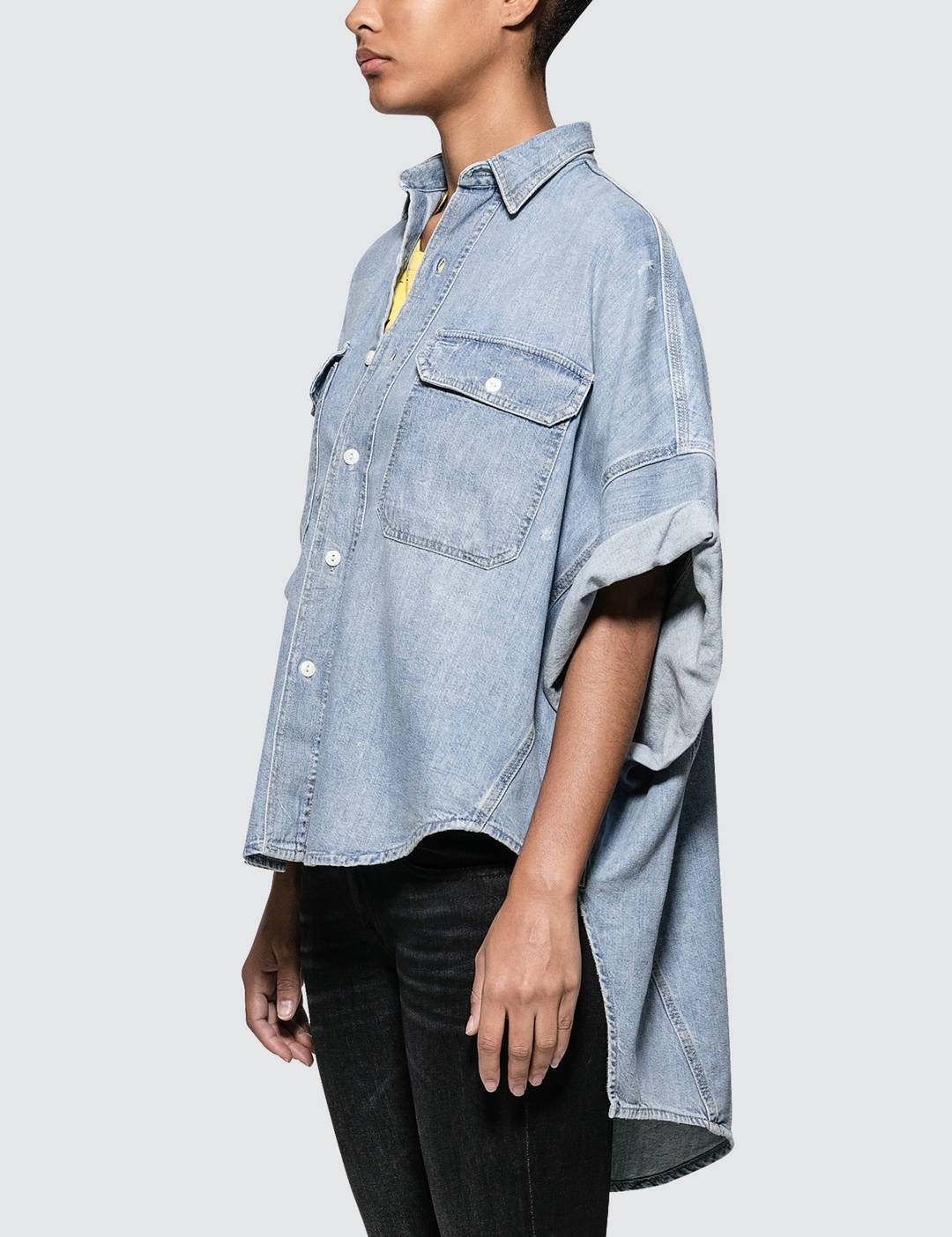 Patti Oversized Short Sleeve Shirt - 2