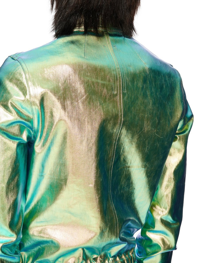 metallic-effect zip-up jumpsuit 5