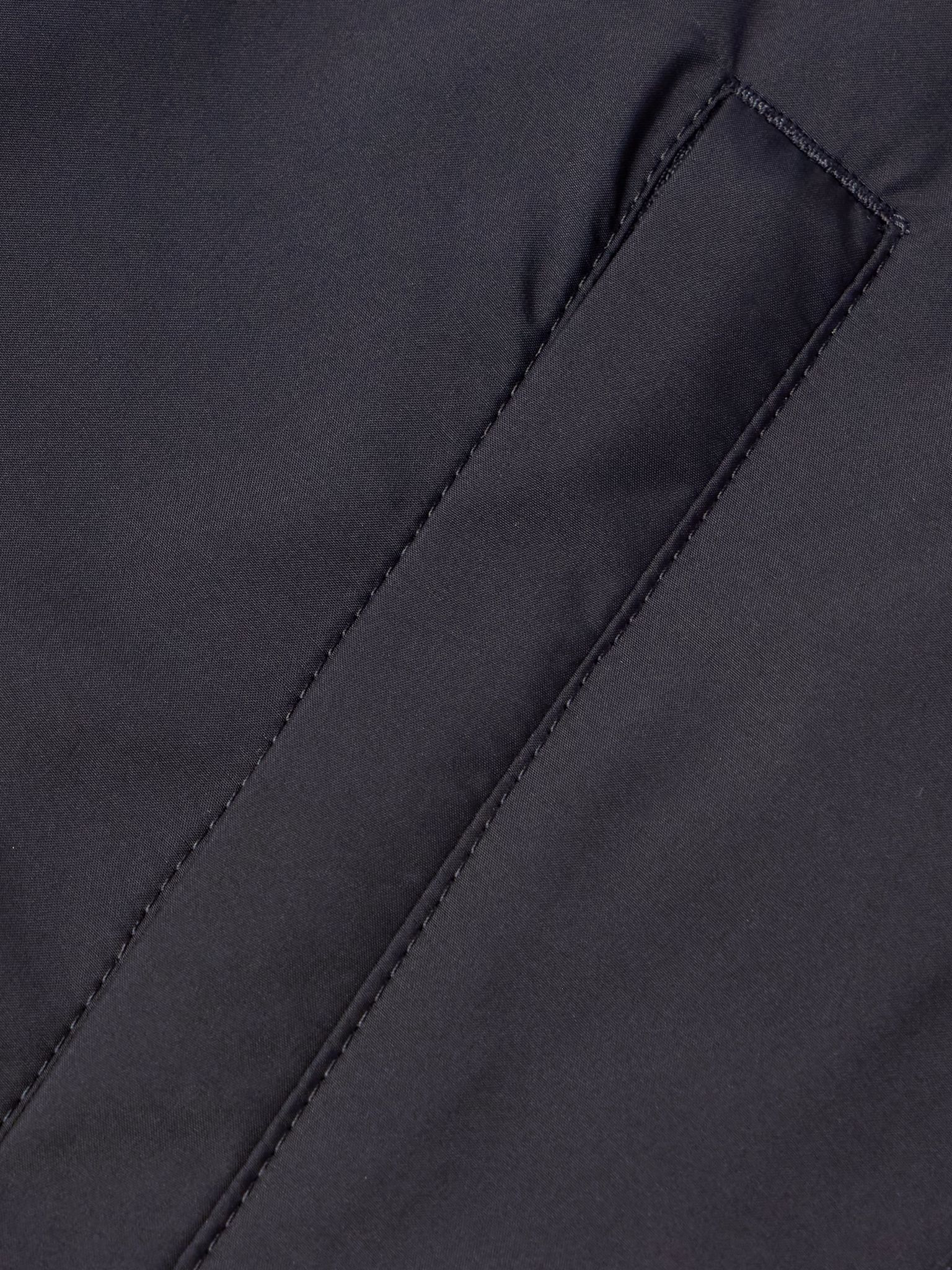 Reversible Shell and Cashmere-Blend Twill Gilet Navy - 5