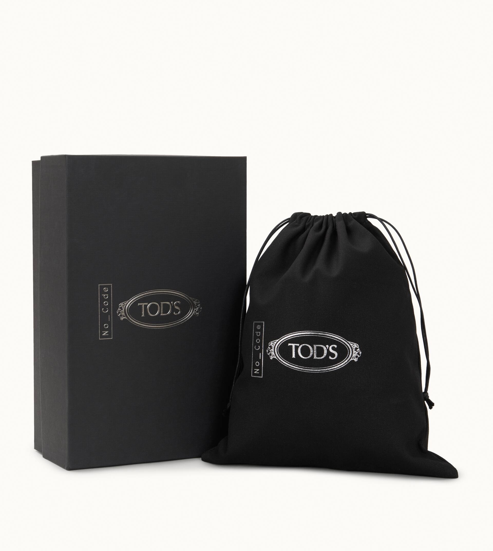NO_CODE 01 IN LEATHER AND SCUBA FABRIC - BLACK - 7