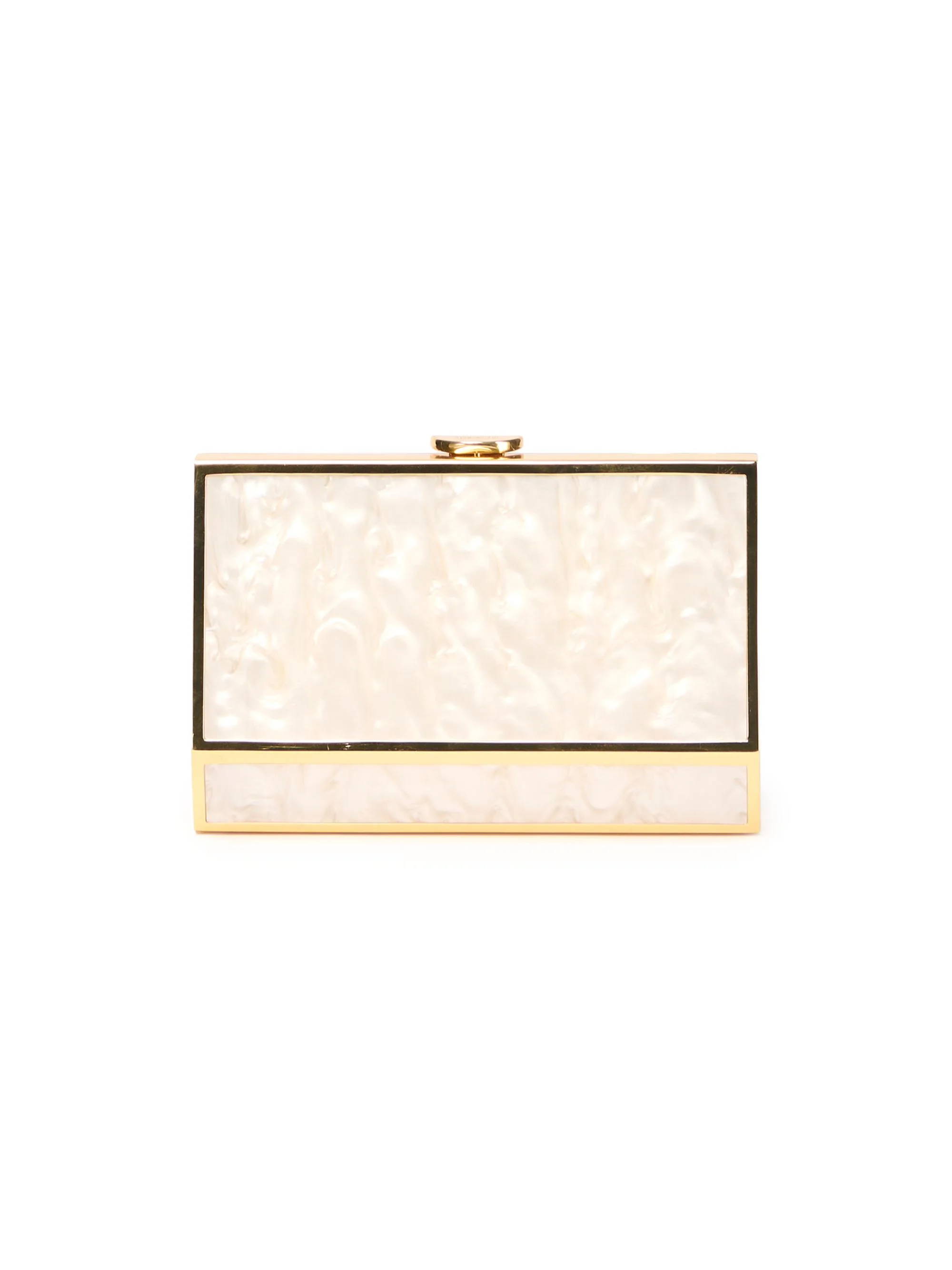 Women's Maddox Marble-Finish Acrylic Convertible Clutch - Pearl - 1