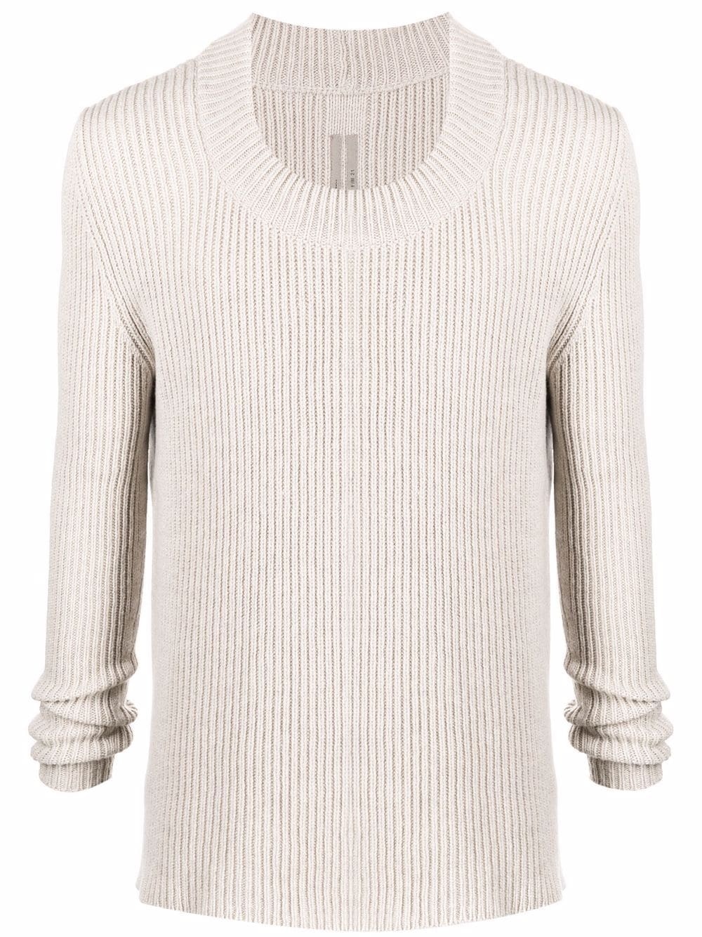 cashmere-blend ribbed knit jumper - 1