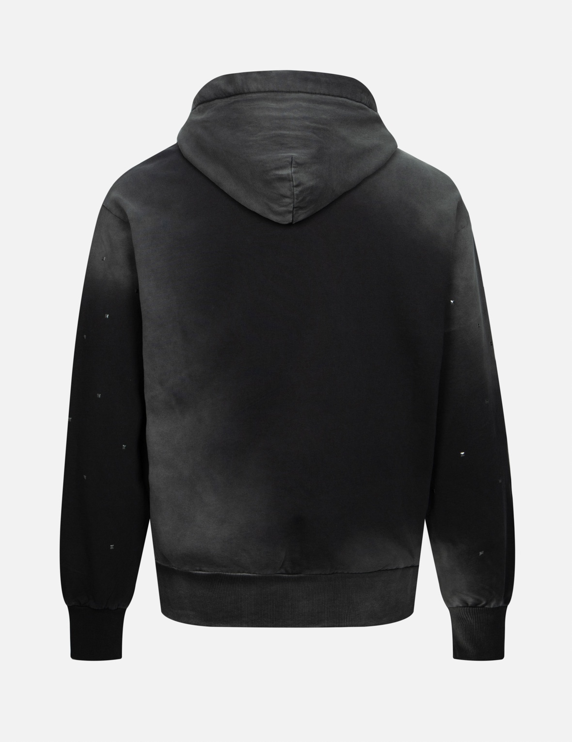 METALLIC HEAT-PRESSED EVISU LOGO LOOSE FIT HOODIE - 2