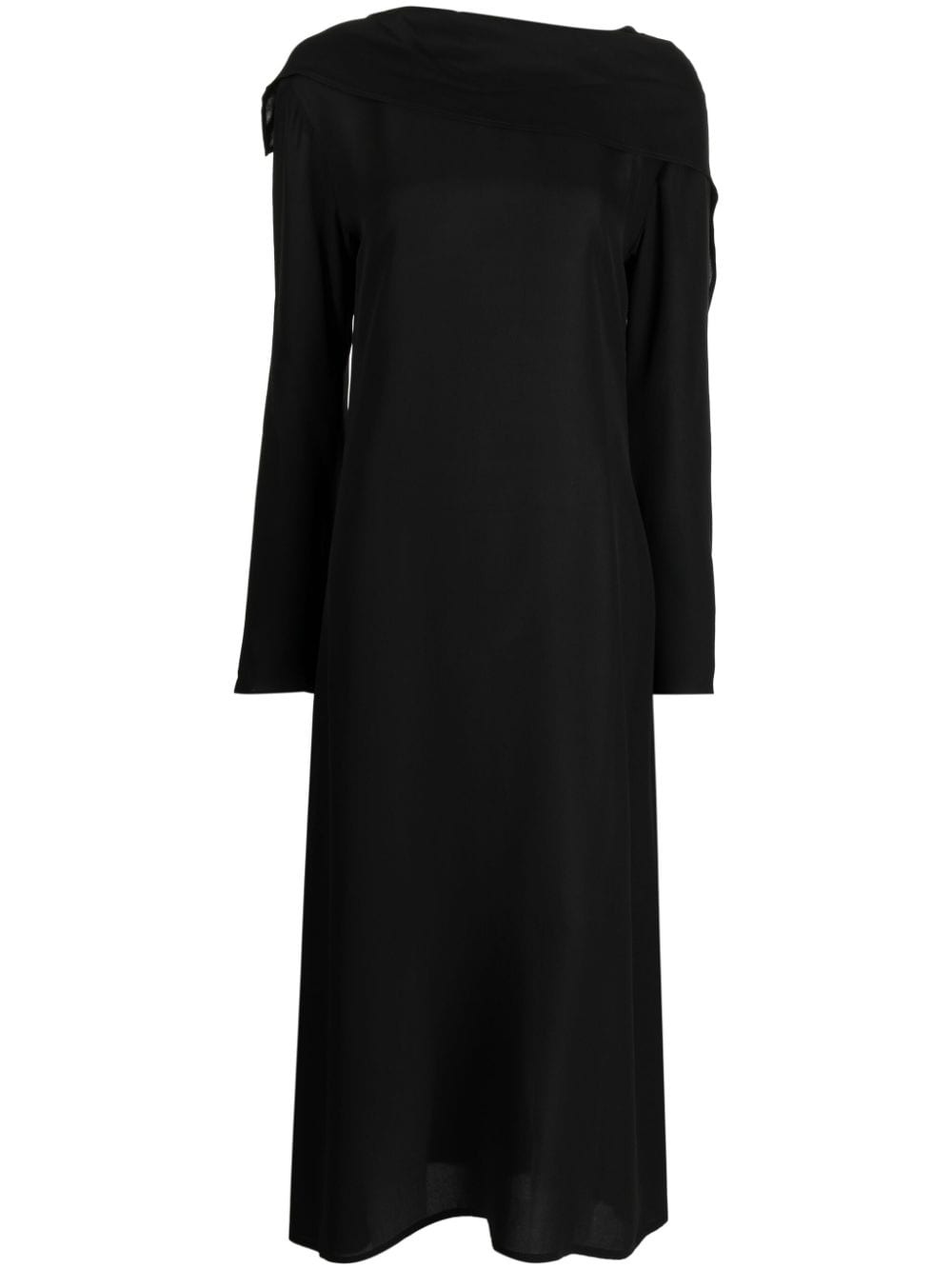 V-back silk midi dress - 2