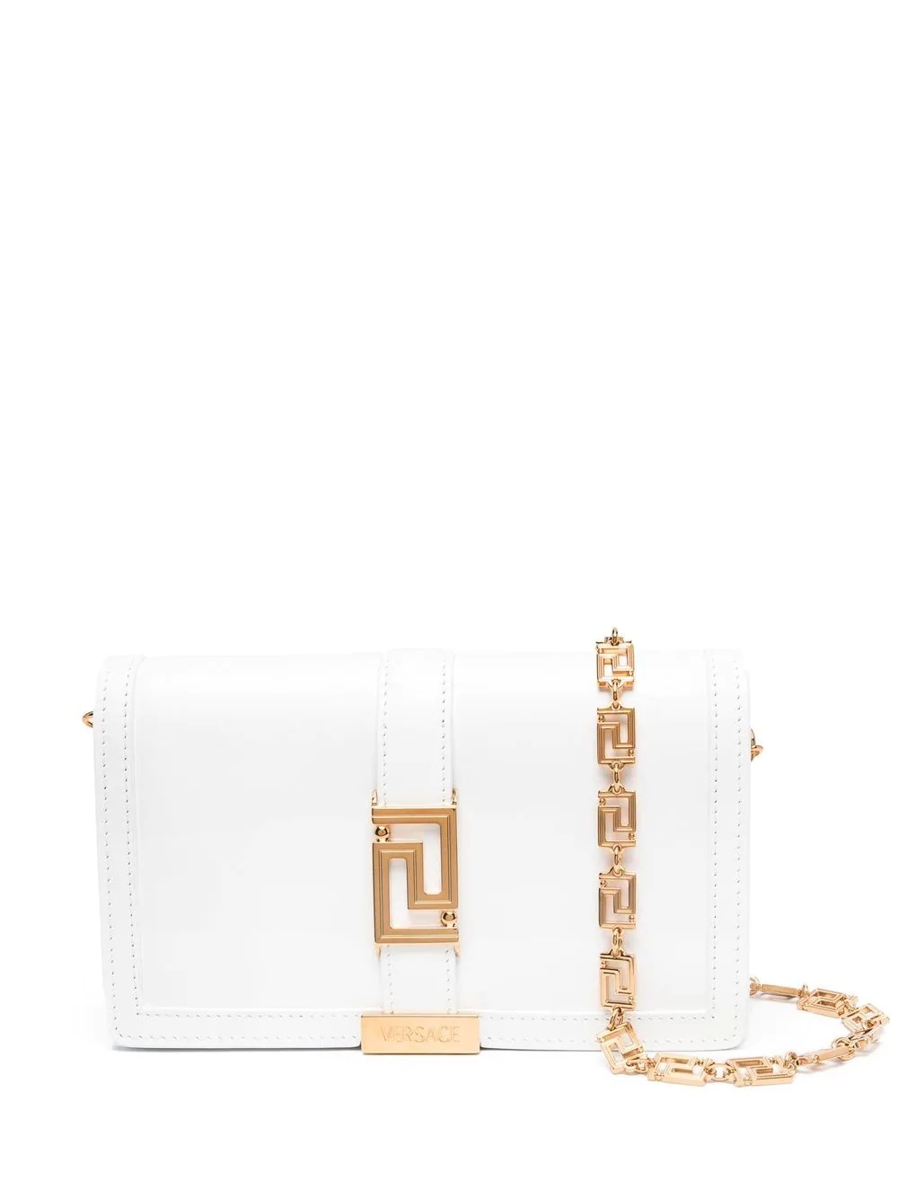 leather logo-plaque crossbody-bag - 1