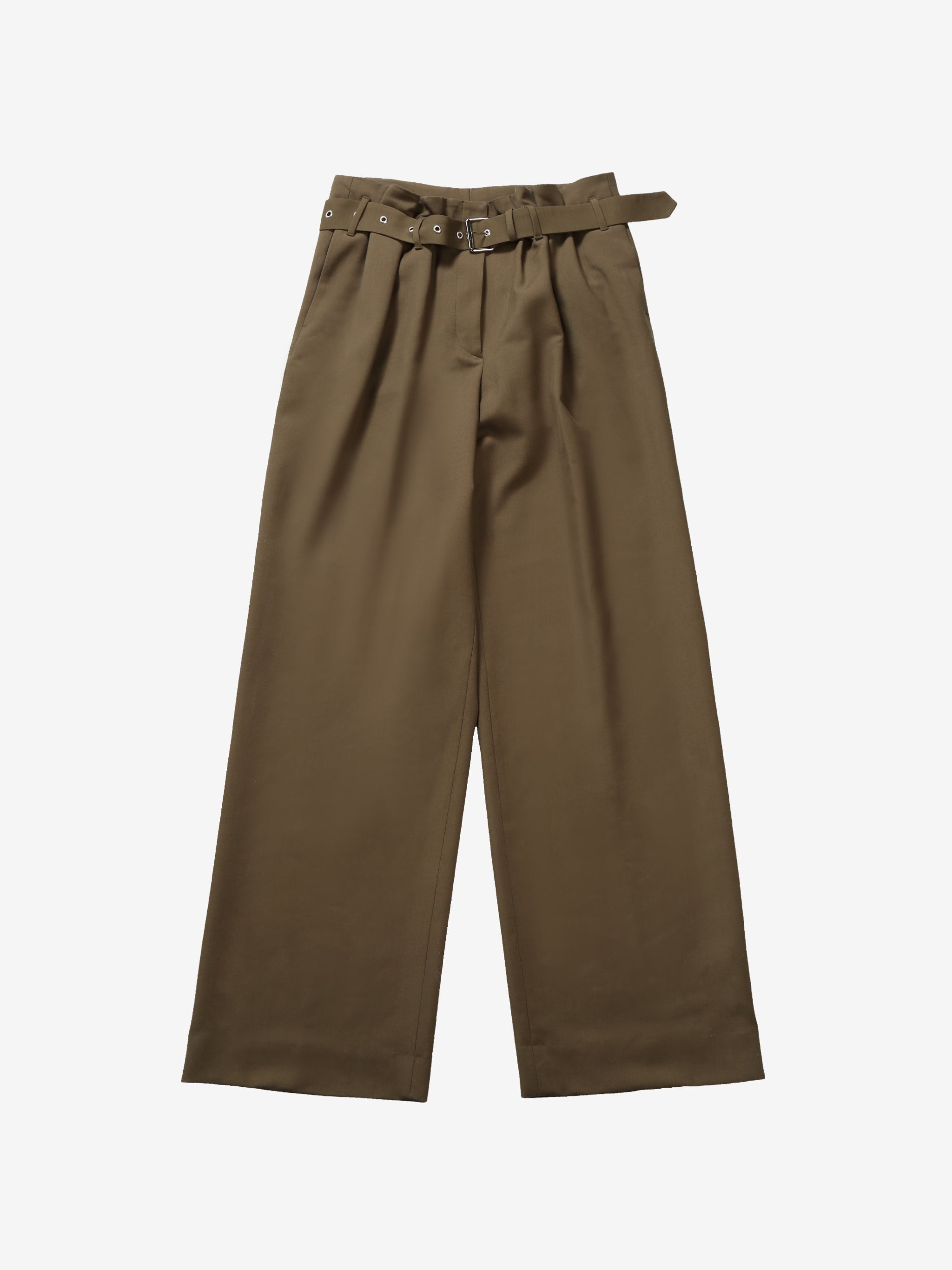 DRIES VAN NOTEN - Women Belted Wool Trouser - 4