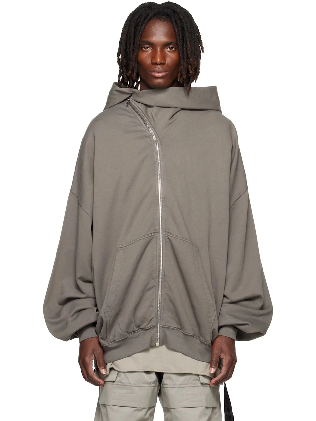 Gray Tower Mountain Hun Hoodie - 1