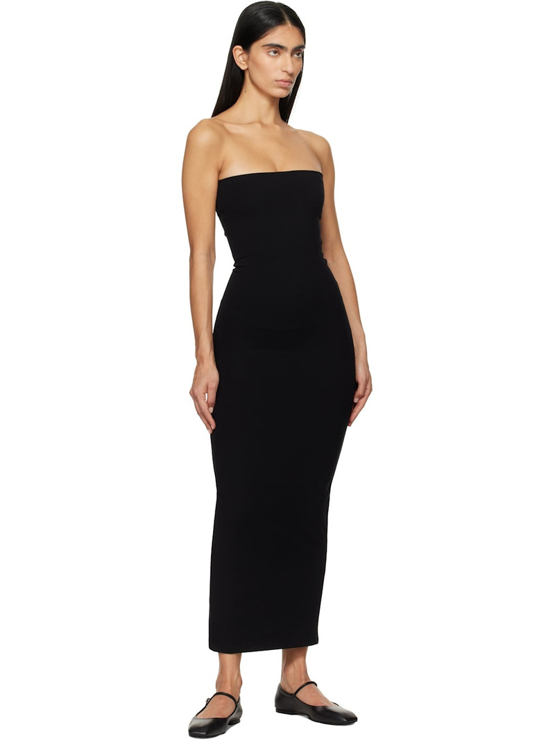 LESET Black Rio Bandeau Midi Dress outlook