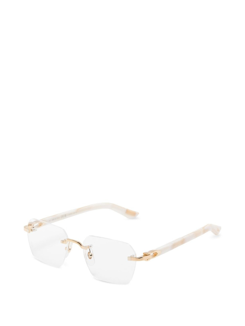 Cartier rimless-frame glasses outlook