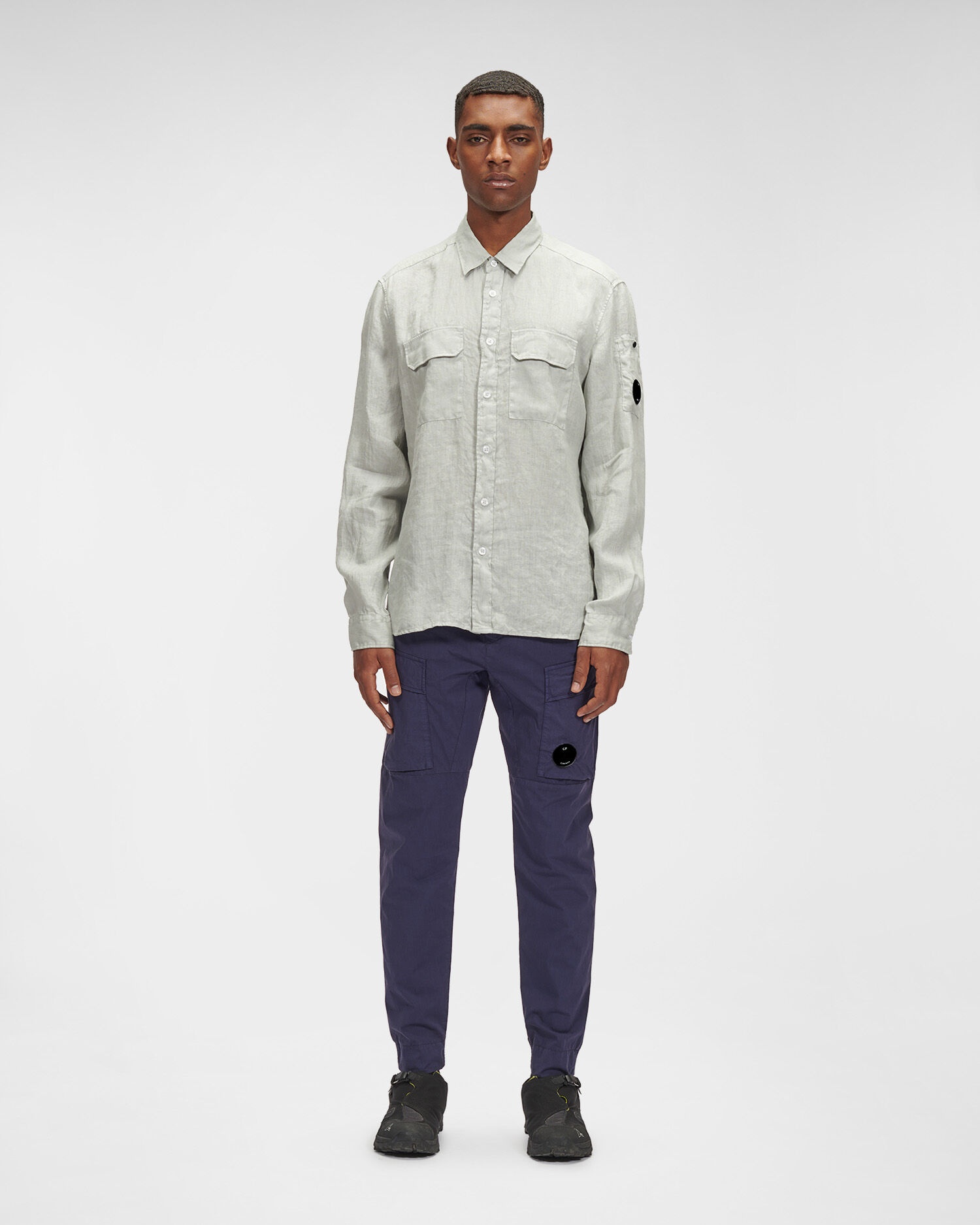 Resined Linen Pocket Shirt - 3