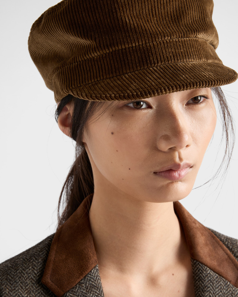 Prada Corduroy newsboy cap outlook