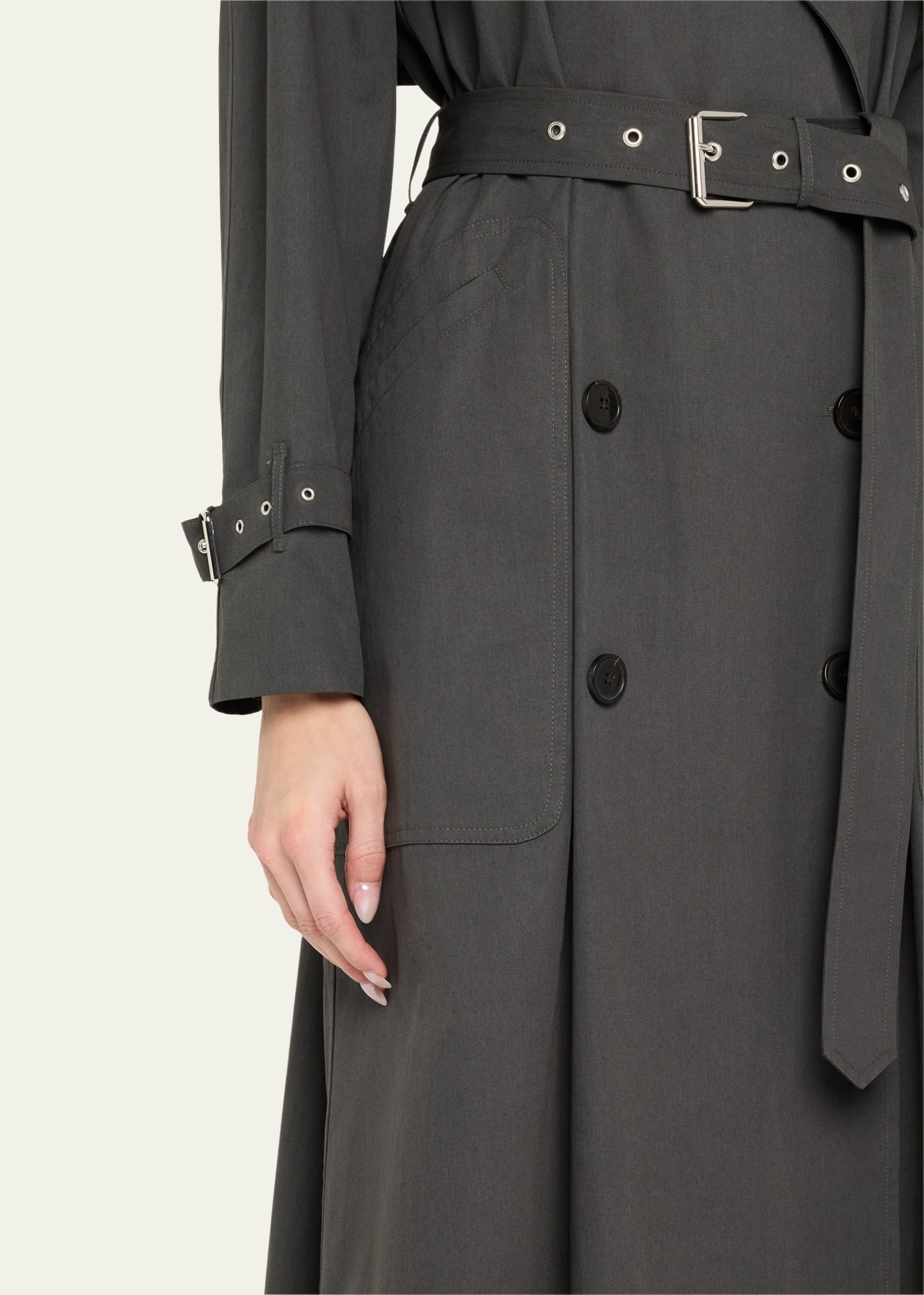 Risto Cotton Belted Trench Coat - 5