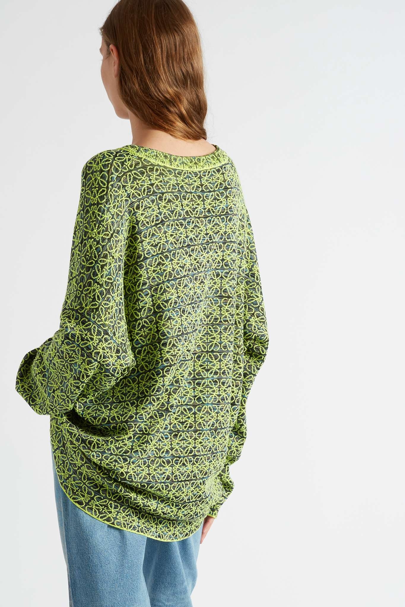 Anagram oversized wool-blend jacquard sweater - 4