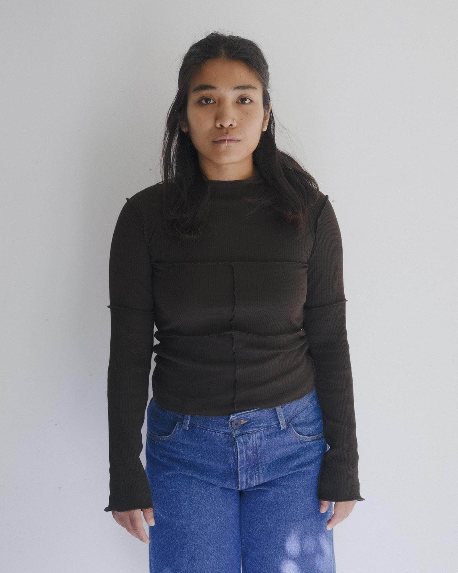Cinder Longsleeve Tee - Recycled Cotton Rib - 4