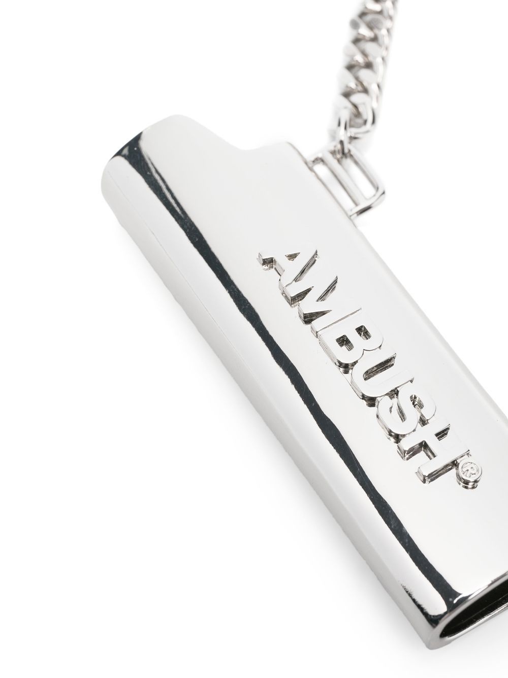 debossed-logo lighter case key chain - 2