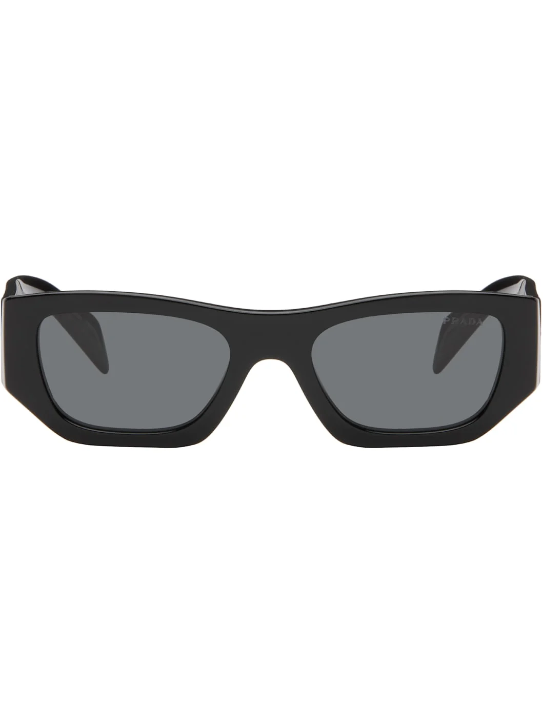 Black Pillow Cat Eye Acetate Sunglasses - 1