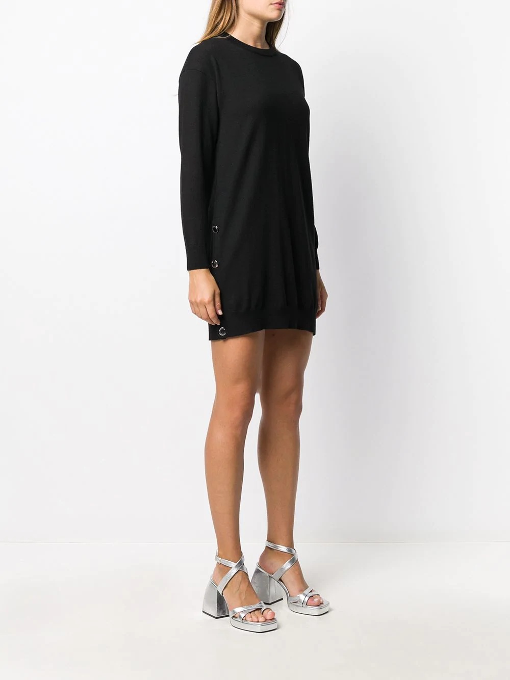 side-button jumper dress - 3