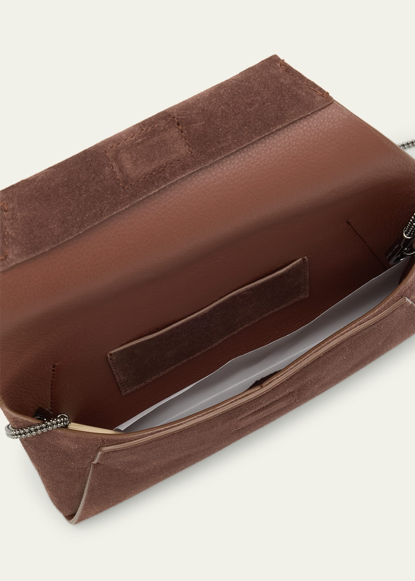 Duo Monili Suede Pouchette Crossbody Bag - 4