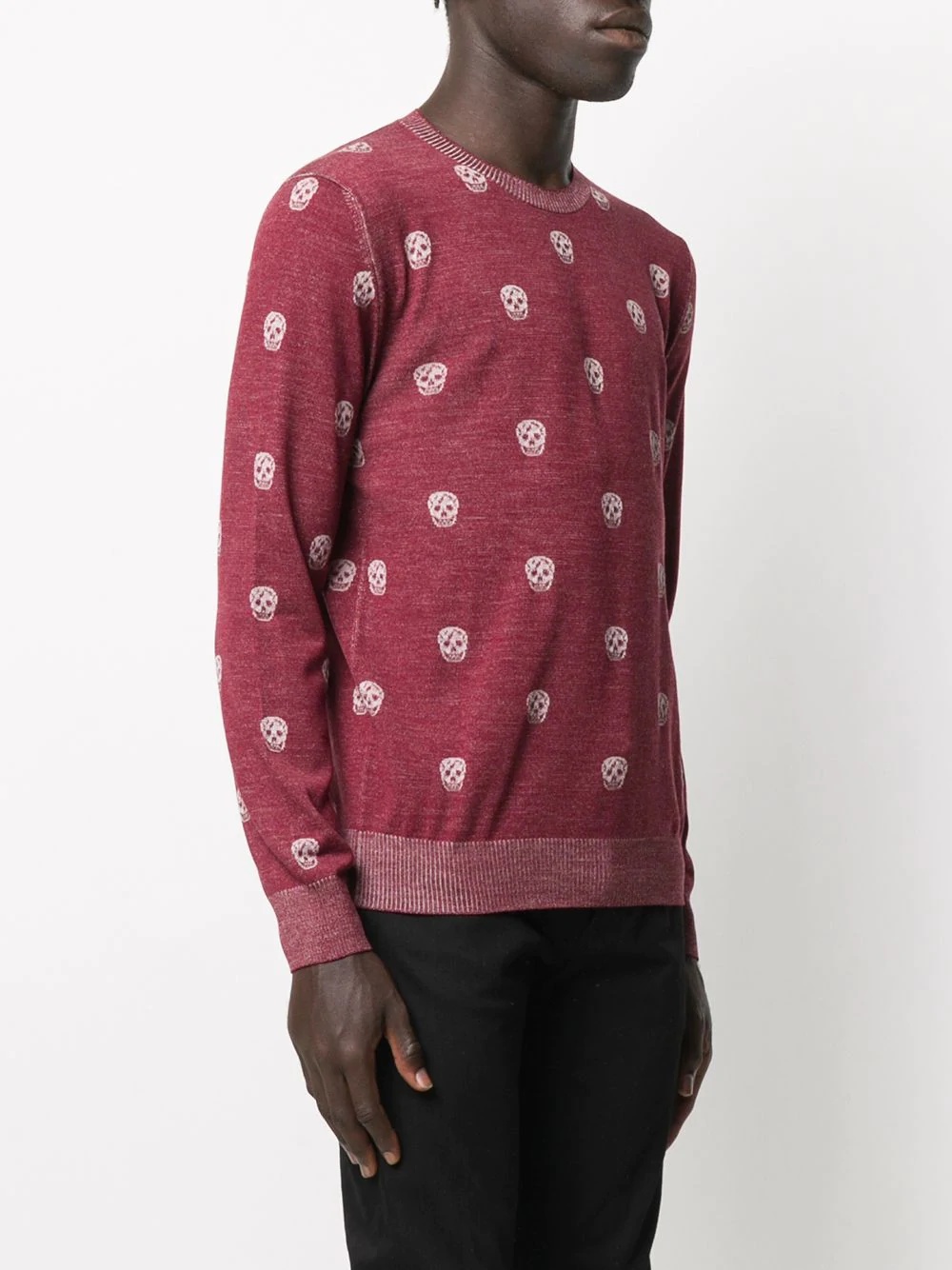 skull-print knitted jumper - 3