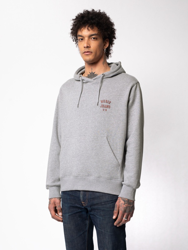 Franke Logo Hoodie Greymelange - 3