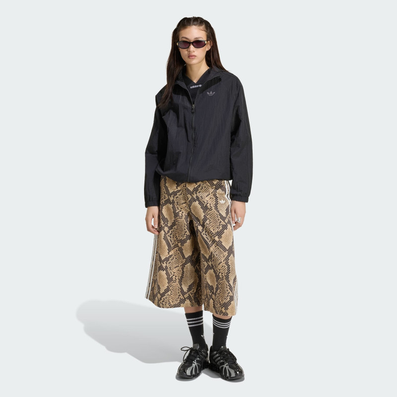 SNAKE PRINT DENIM BERMUDA SHORTS 4