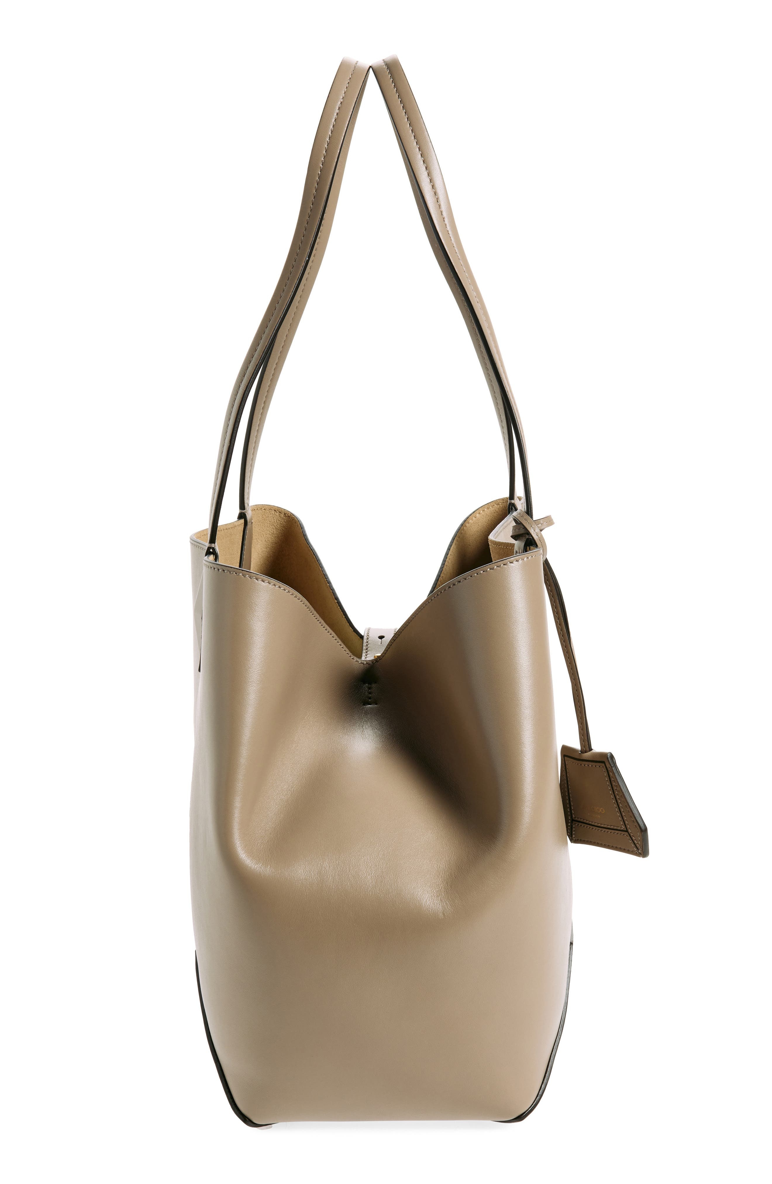 Jimmy Choo Medium Diamond Leather Tote in Taupe at Nordstrom - 6