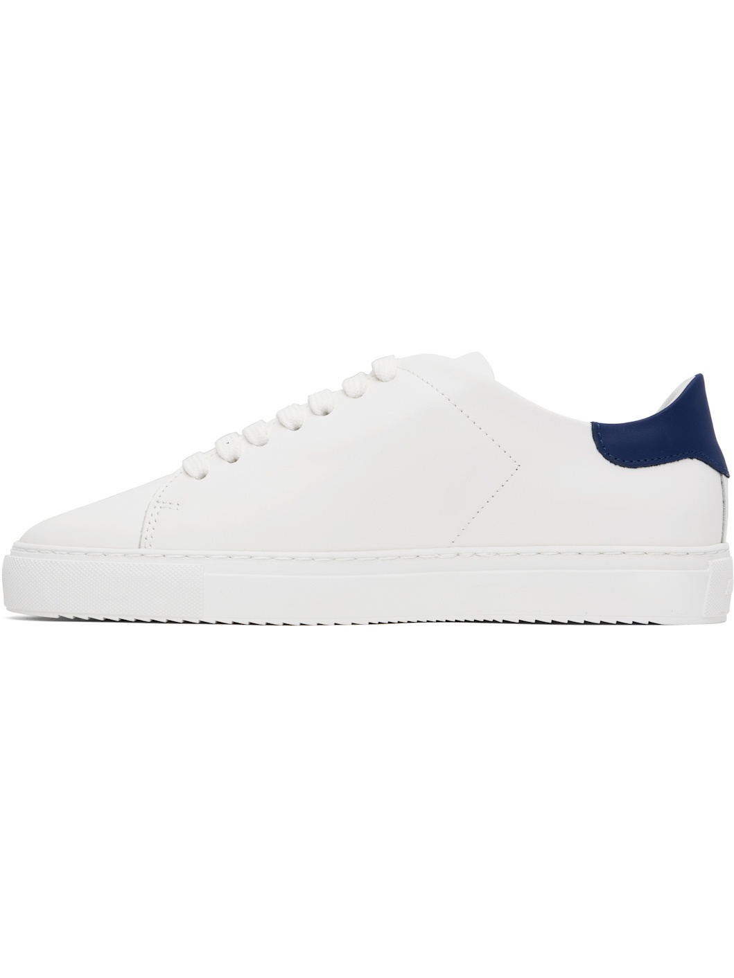 White & Navy Clean 90 Sneakers - 3