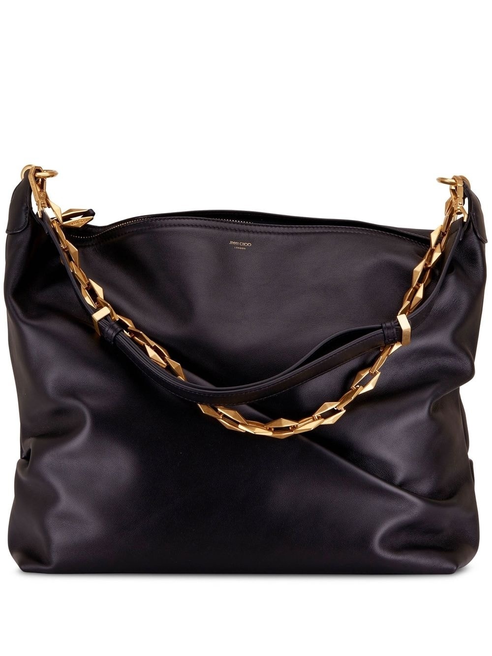 chain-strap leather crossbody bag - 1