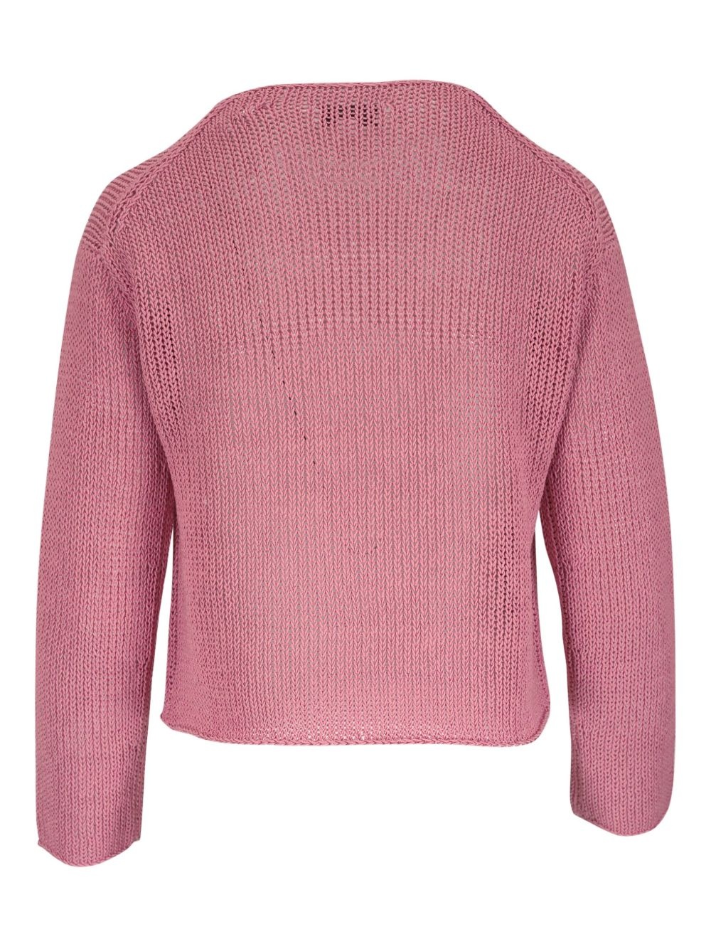 cropped knitted sweater - 2
