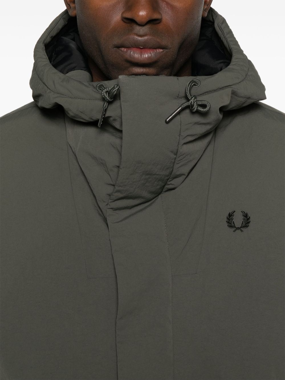 Fred Perry zip-up puffer jacket REVERSIBLE