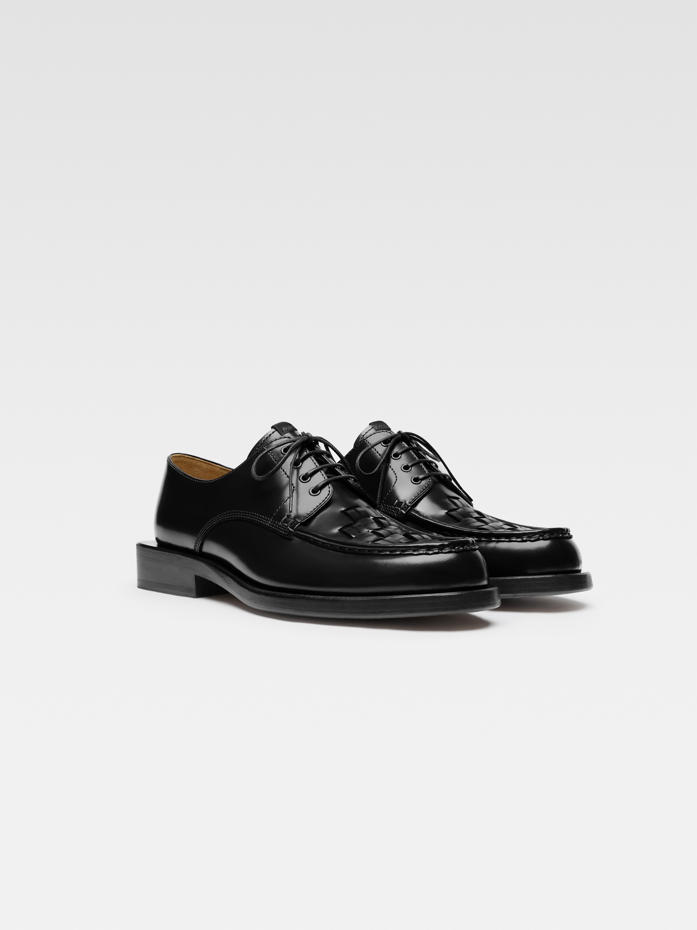 The woven derby shoes - 2