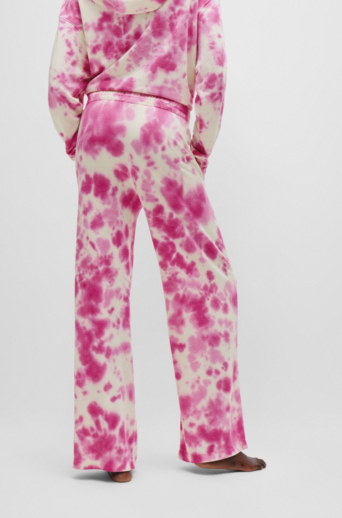 STRAIGHT-LEG TRACKSUIT BOTTOMS WITH SEASONAL PRINT - 5