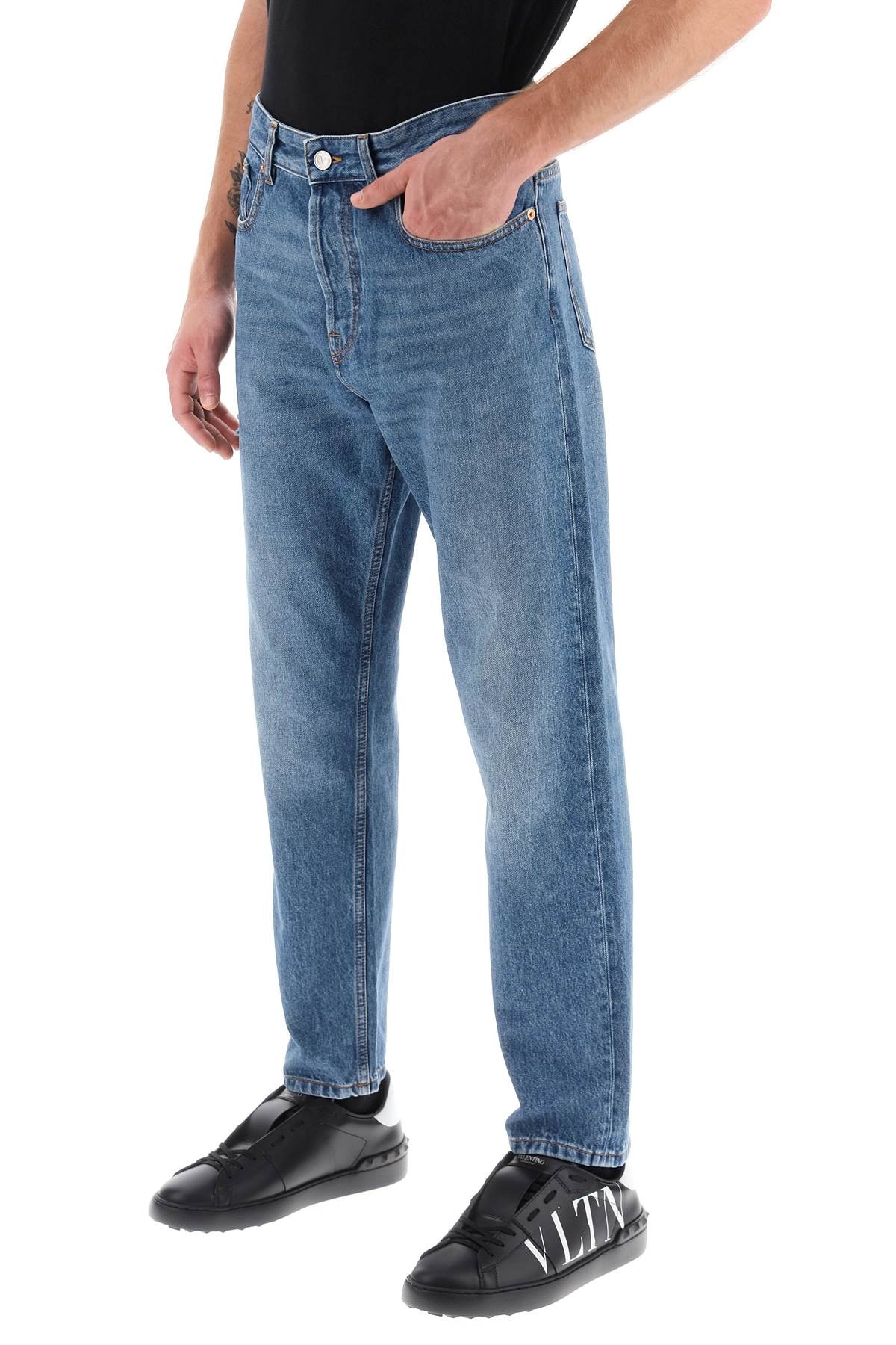 TAPERED JEANS WITH MEDIUM WASH - 5