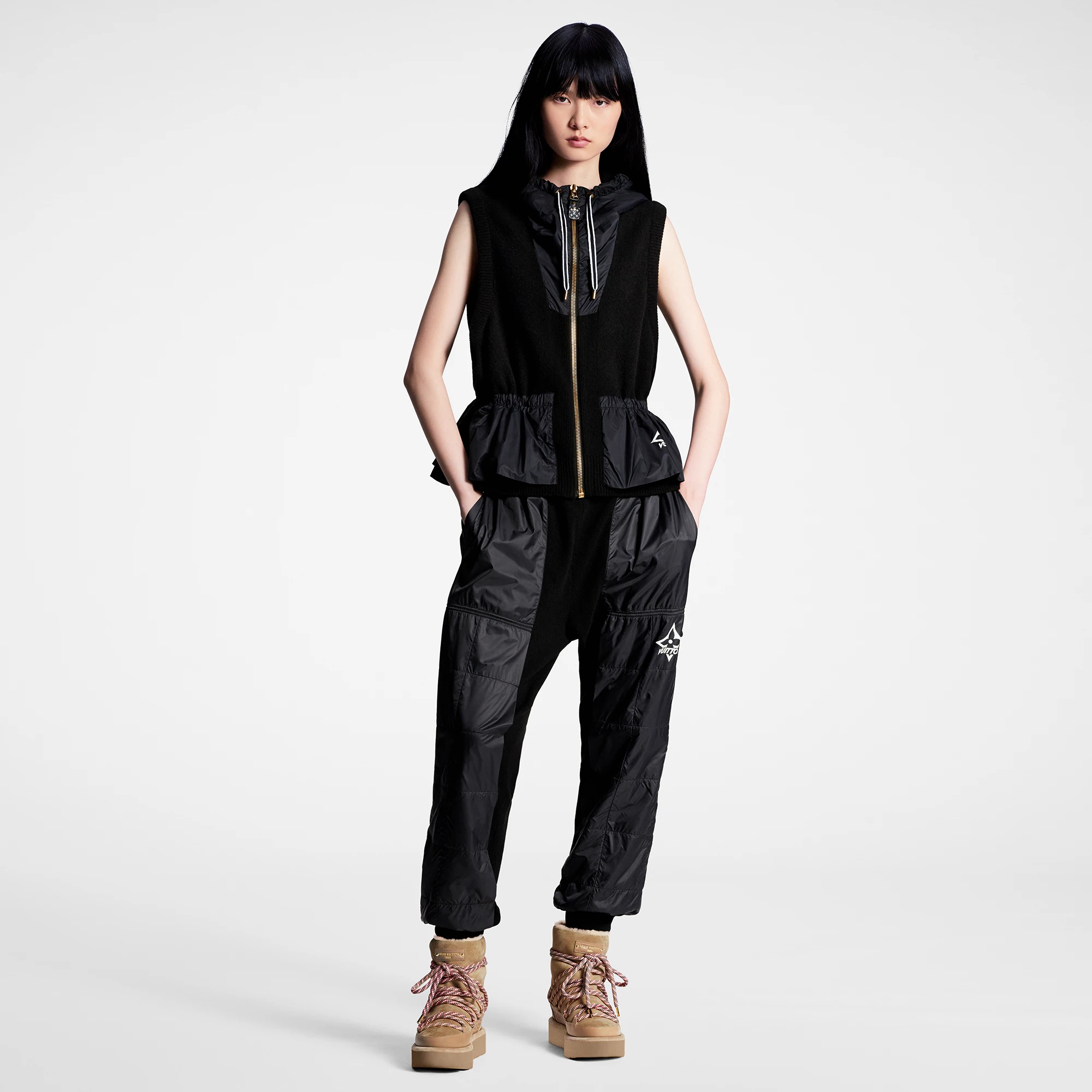 Nylon Insert Jogging Pants - 4