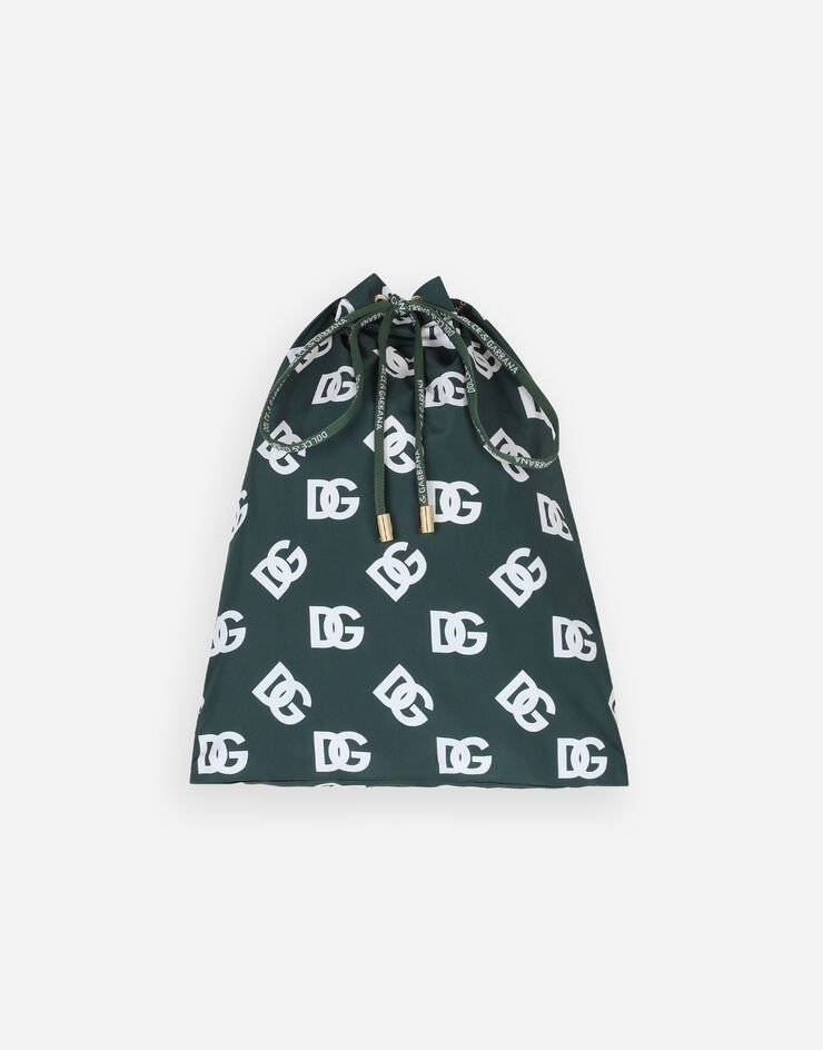 Mid-length swim trunks with all-over DG print - 7