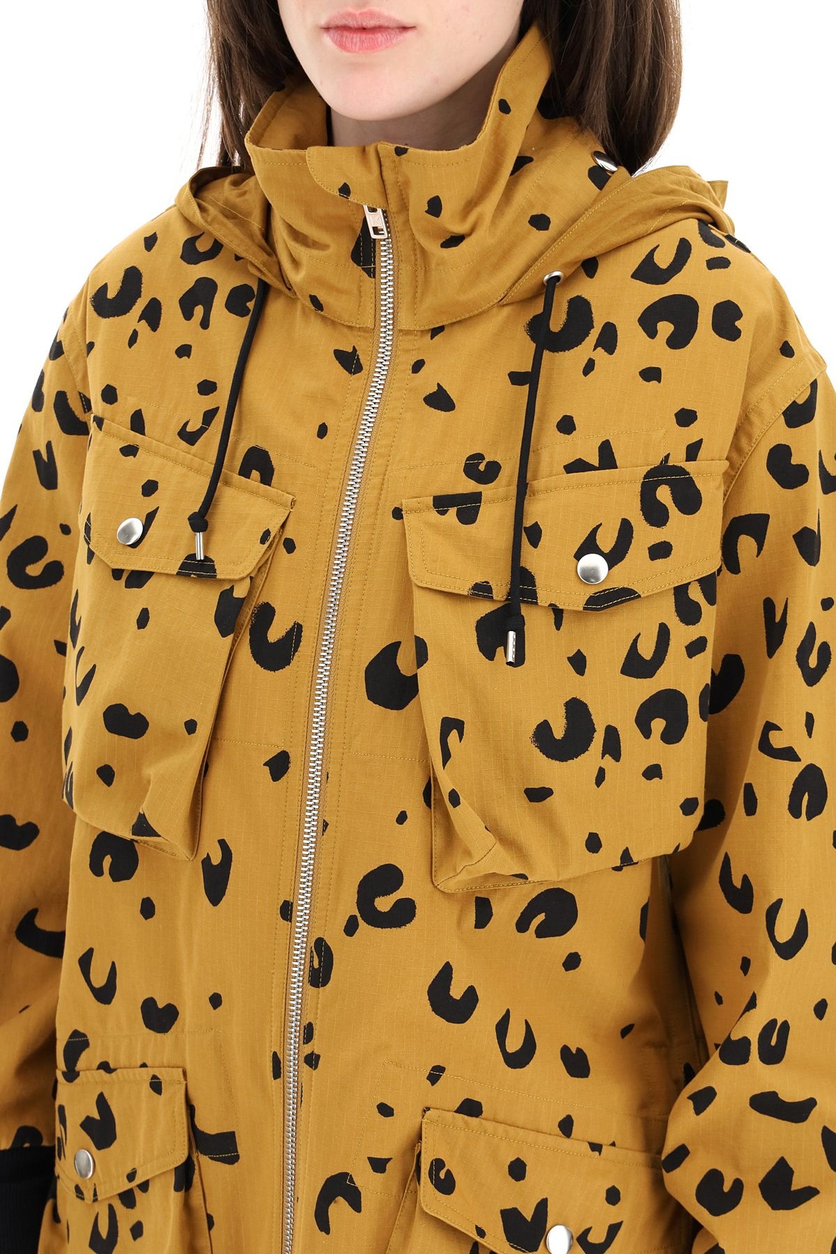 CHEETAH PRINT PARKA - 5