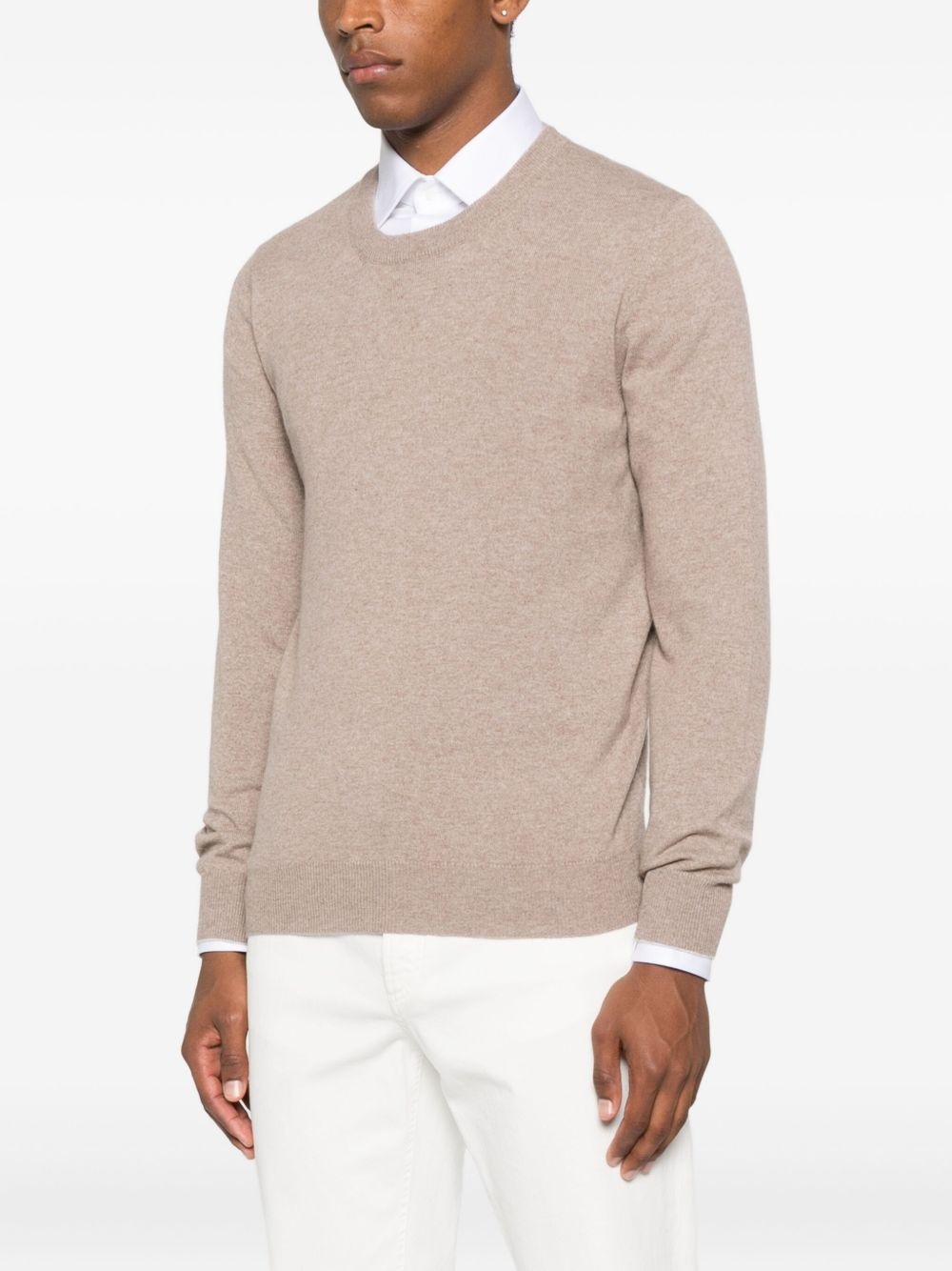 crew-neck cashmere sweaters - 3