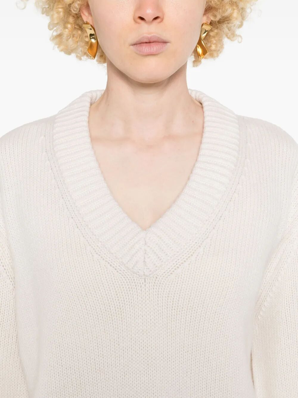 Lisa Yang Women "Aletta" Vneck Sweater - 4