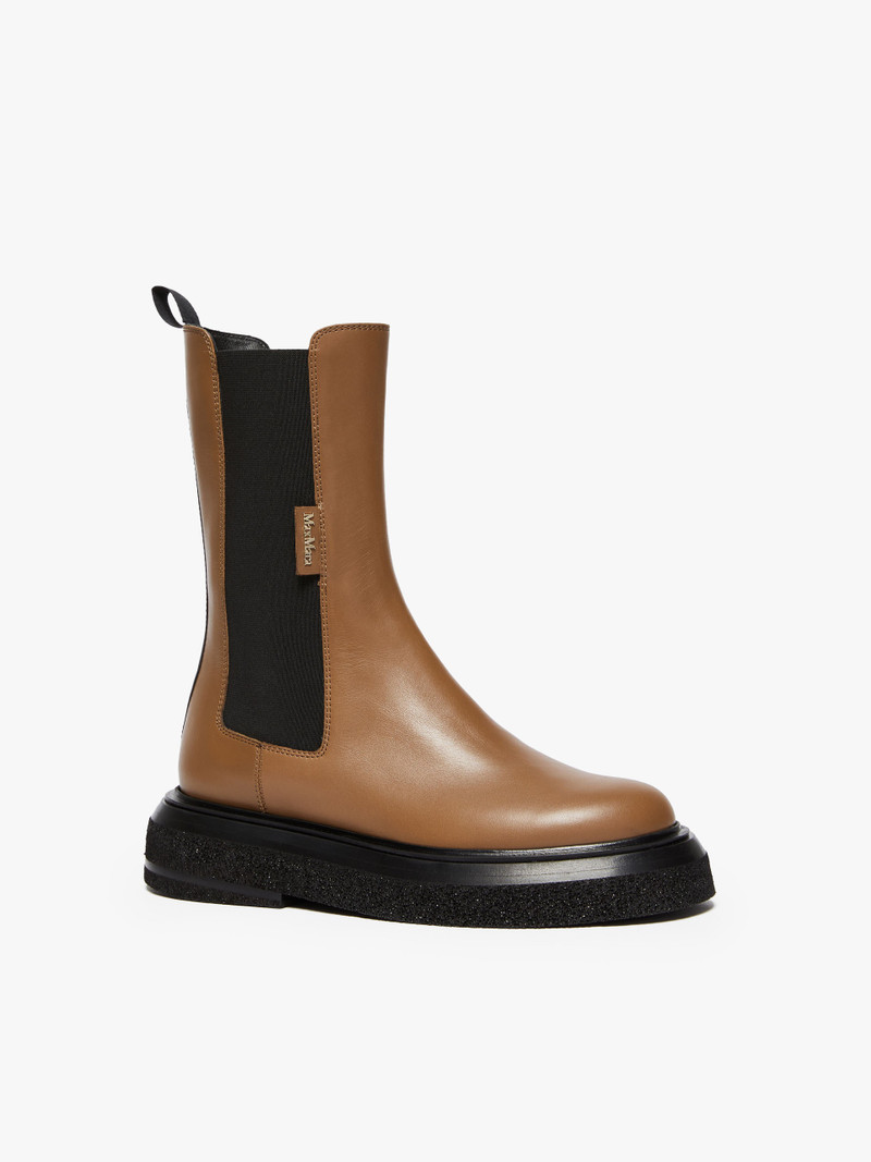 Max Mara ENGLISHBOOT Calfskin Chelsea boots outlook