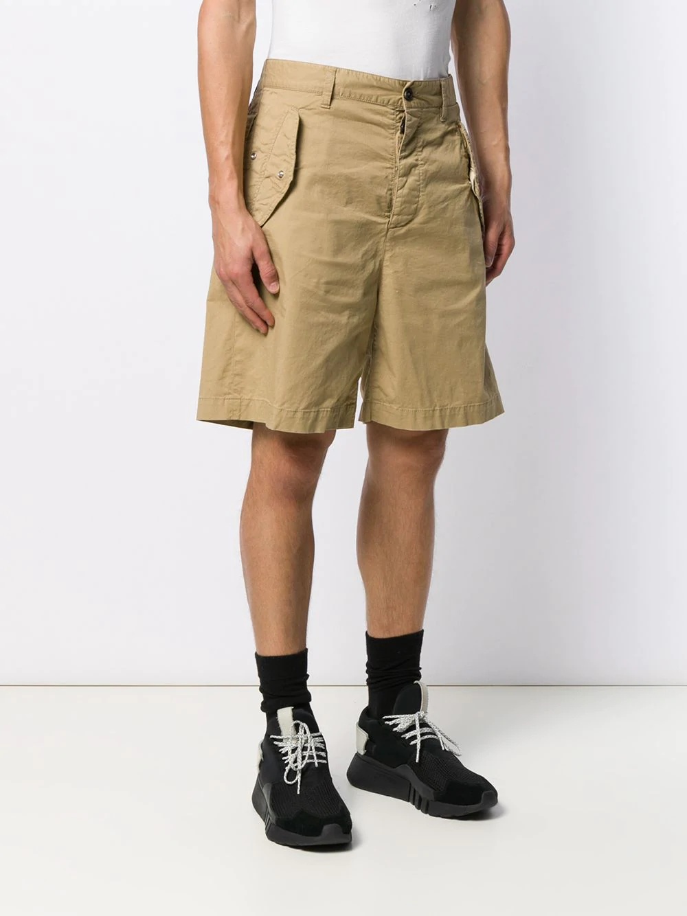 flap pocket shorts - 3