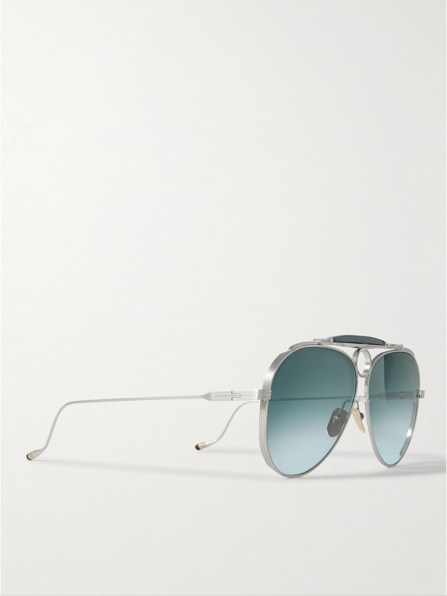 + Diamond Cross Ranch Aviator-Style Silver-Tone Sunglasses Silver - 3