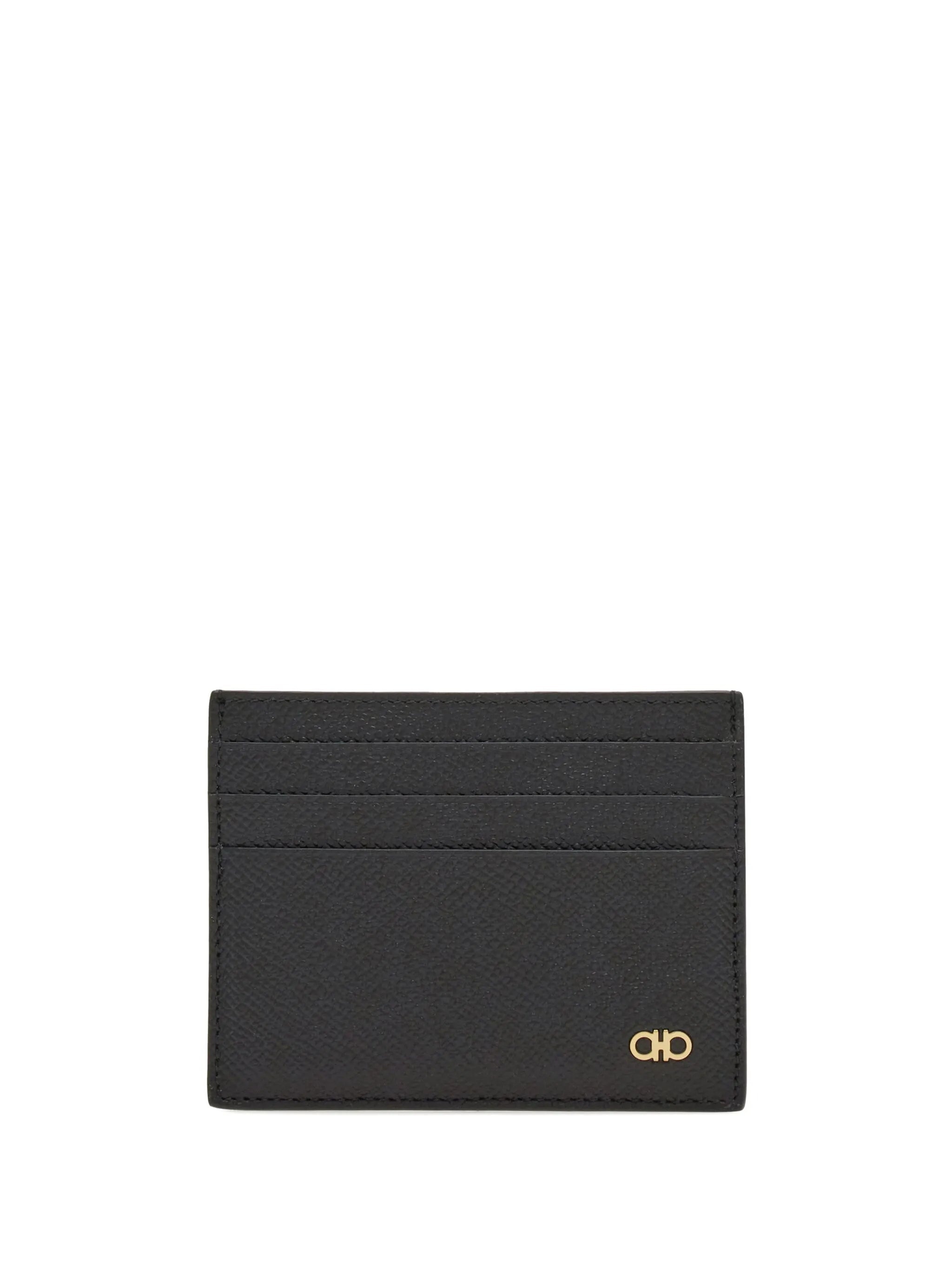 Gancini Leather Card Holder - 1