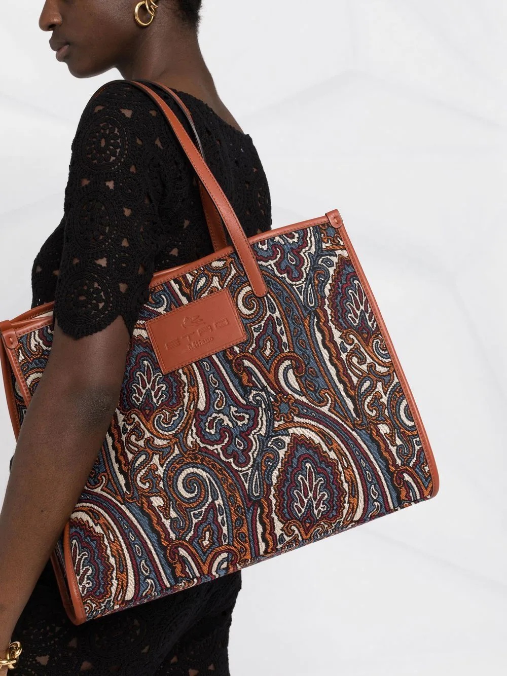 paisley-print tote bag - 3