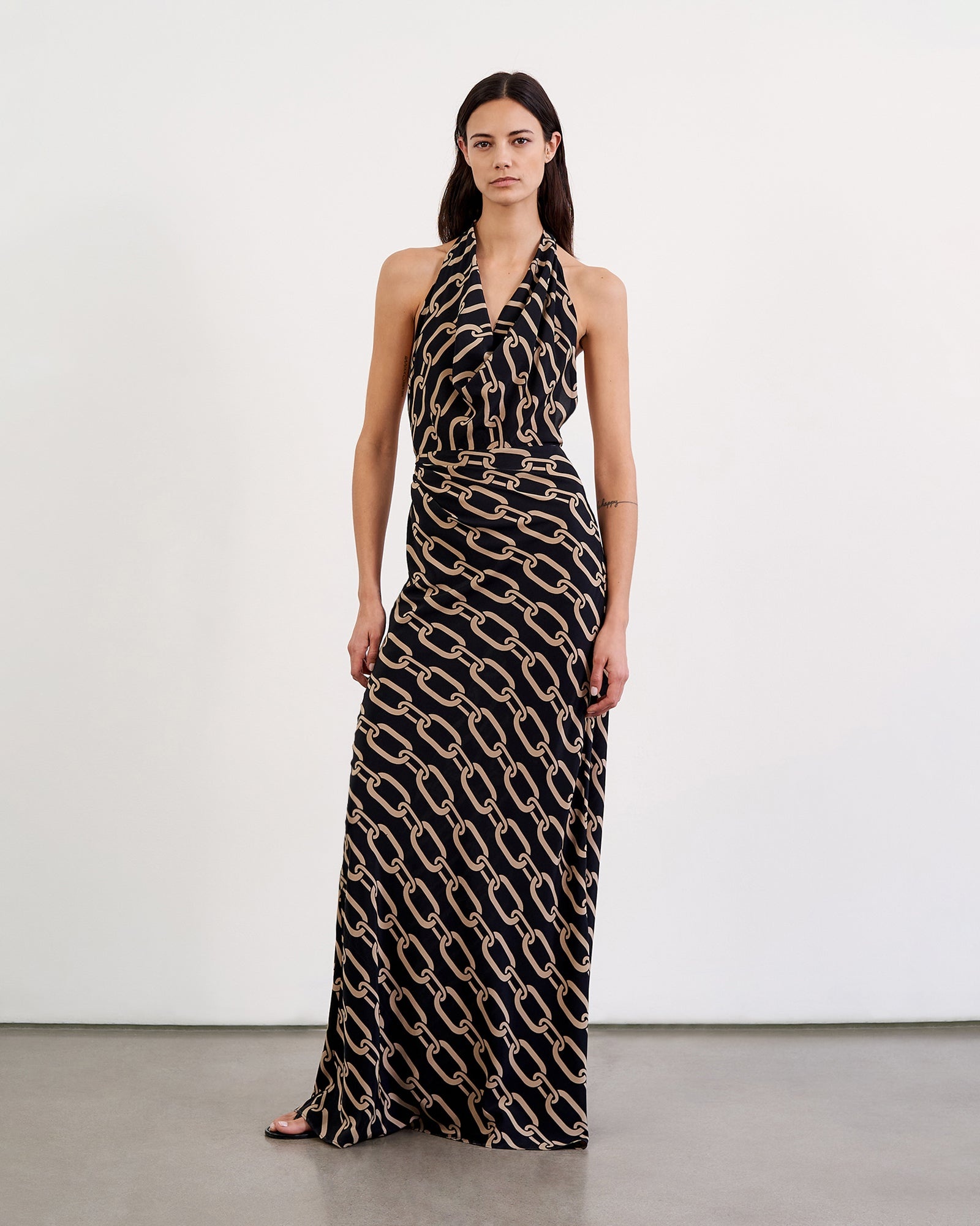 ALBA HALTERNECK DRESS - 5